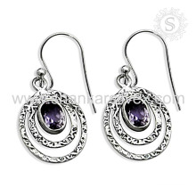 Grandiosity Amethyst Purple 925 Silver Earring Online 925 Sterling Silver Earring Jewelry